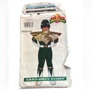 Butterick Might Morphin Power Rangers Green Ranger sewing pattern Uncut